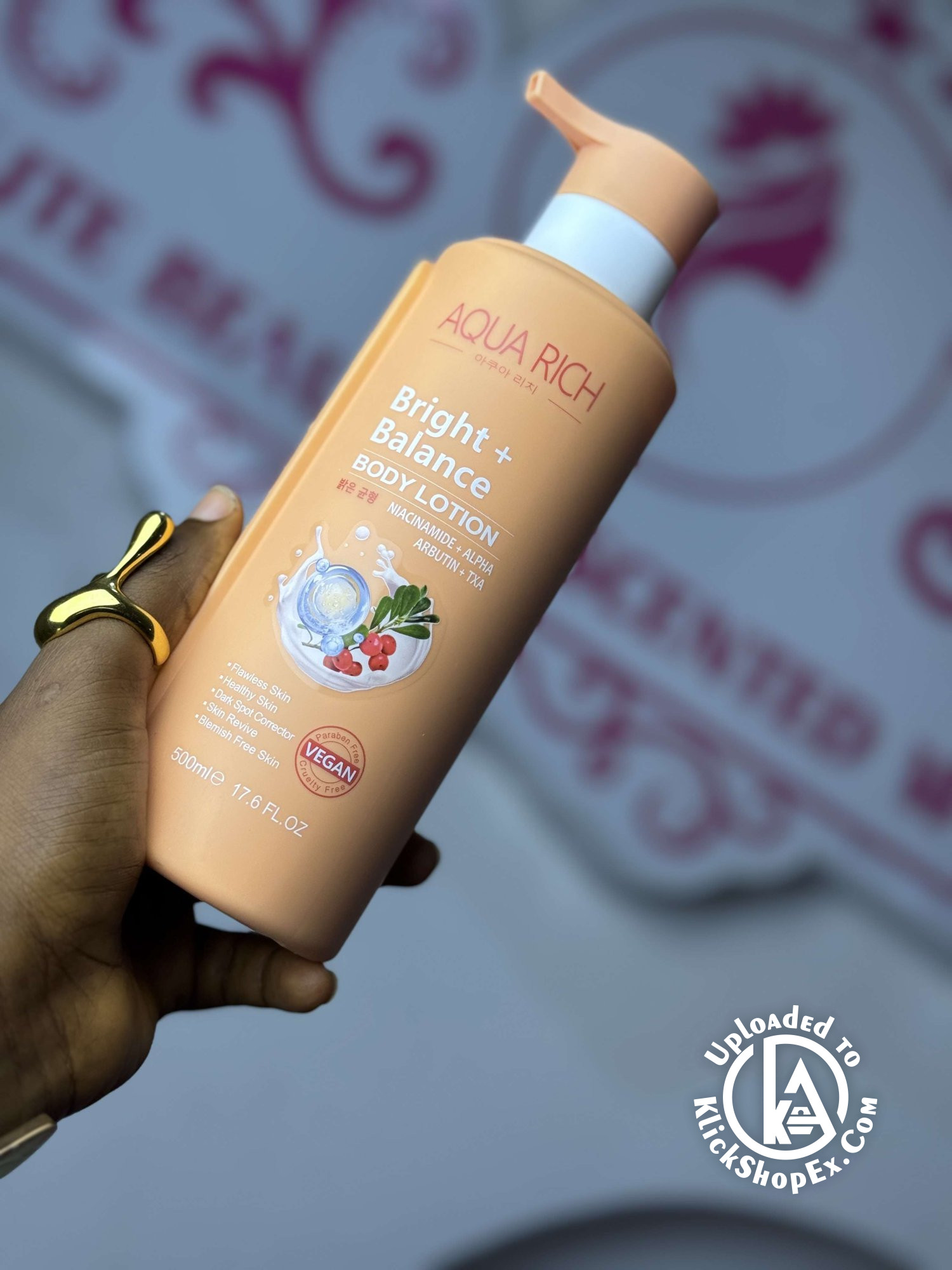 Aqua Rich Alpha arbutin+Txa body lotion - Products Photo